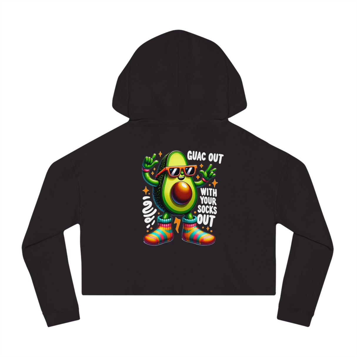 Guac Out - Women’s Cropped Hoodie - The Drip Monster