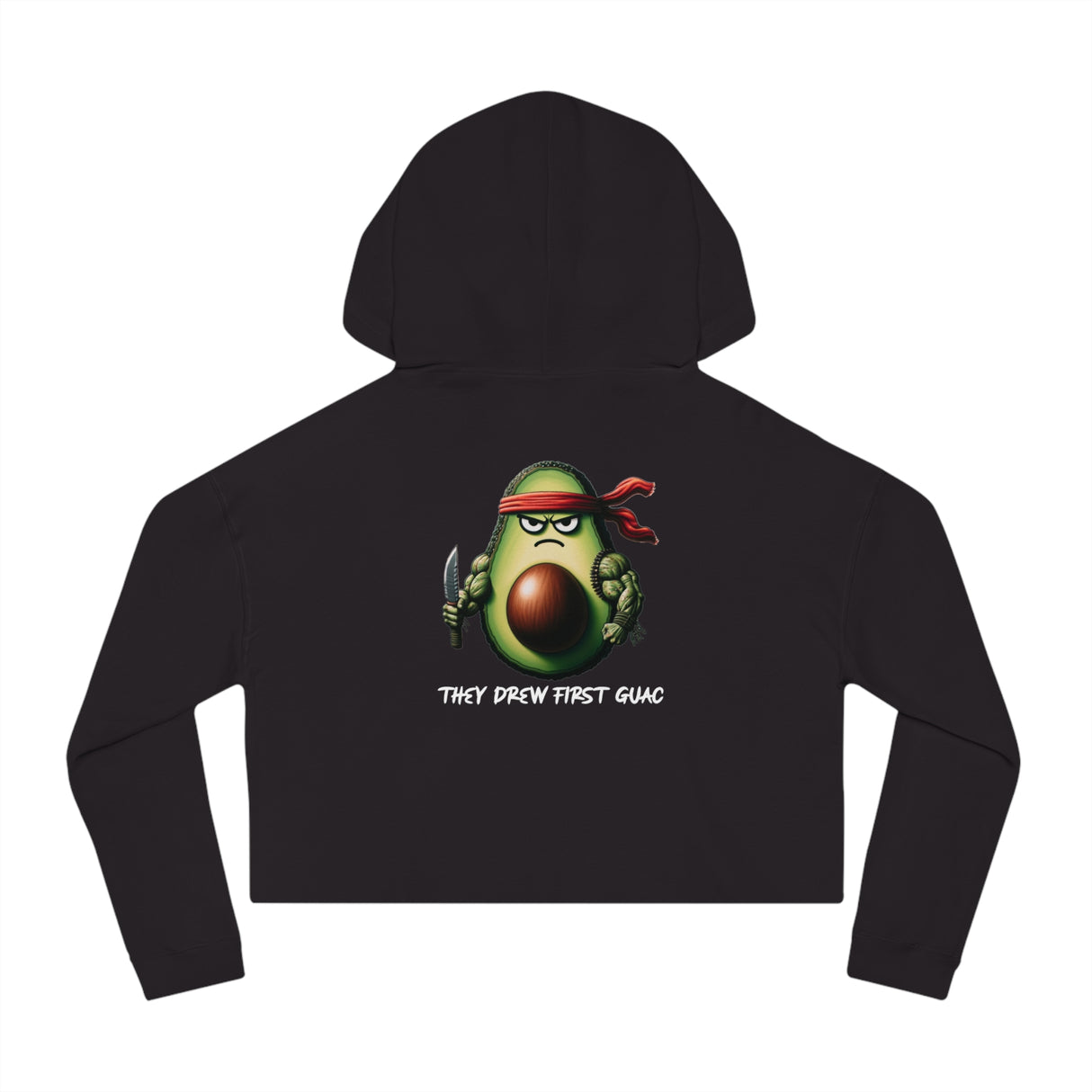 First Guac - Women’s Cropped Hoodie - The Drip Monster