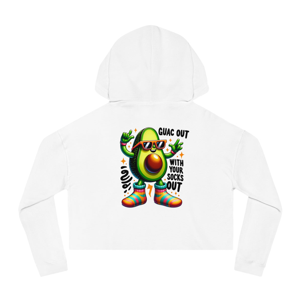 Guac Out - Women’s Cropped Hoodie - The Drip Monster