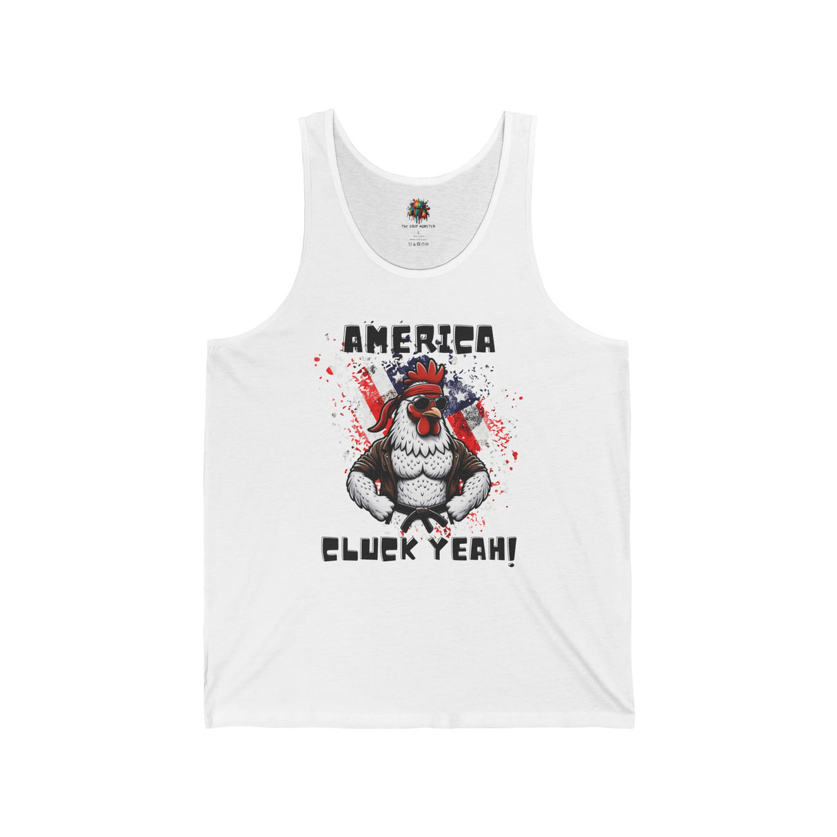 America, Cluck Yeah! - Unisex Tank-Top - The Drip Monster