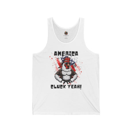 America, Cluck Yeah! - Unisex Tank-Top - The Drip Monster