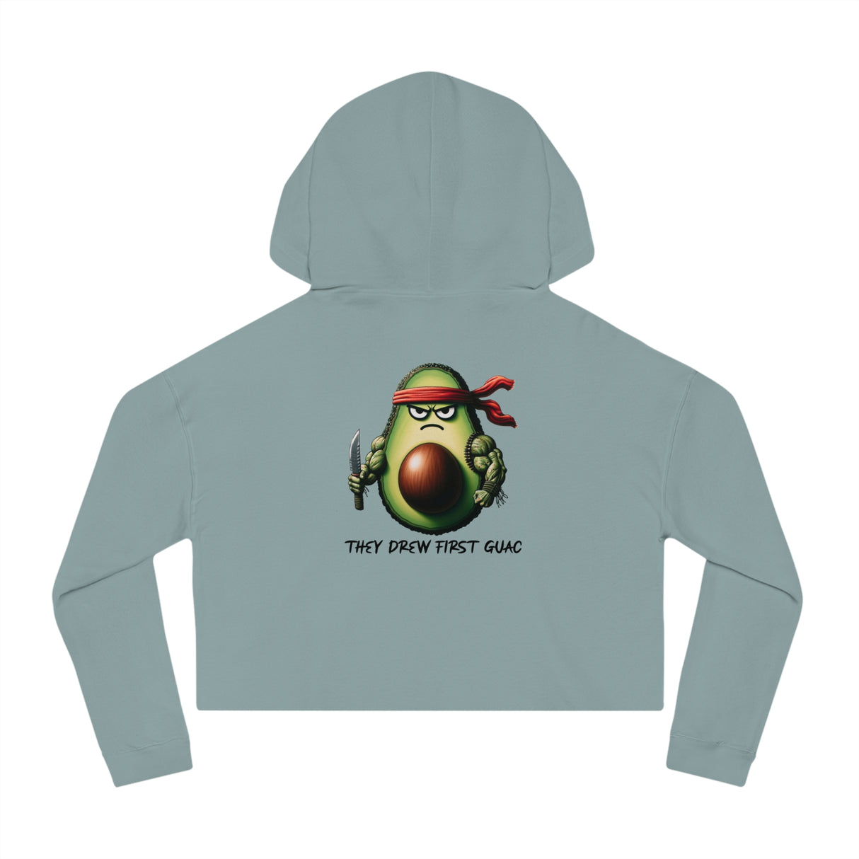 First Guac - Women’s Cropped Hoodie - The Drip Monster