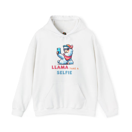 Llama Take a Selfie - Unisex Hoodie - The Drip Monster