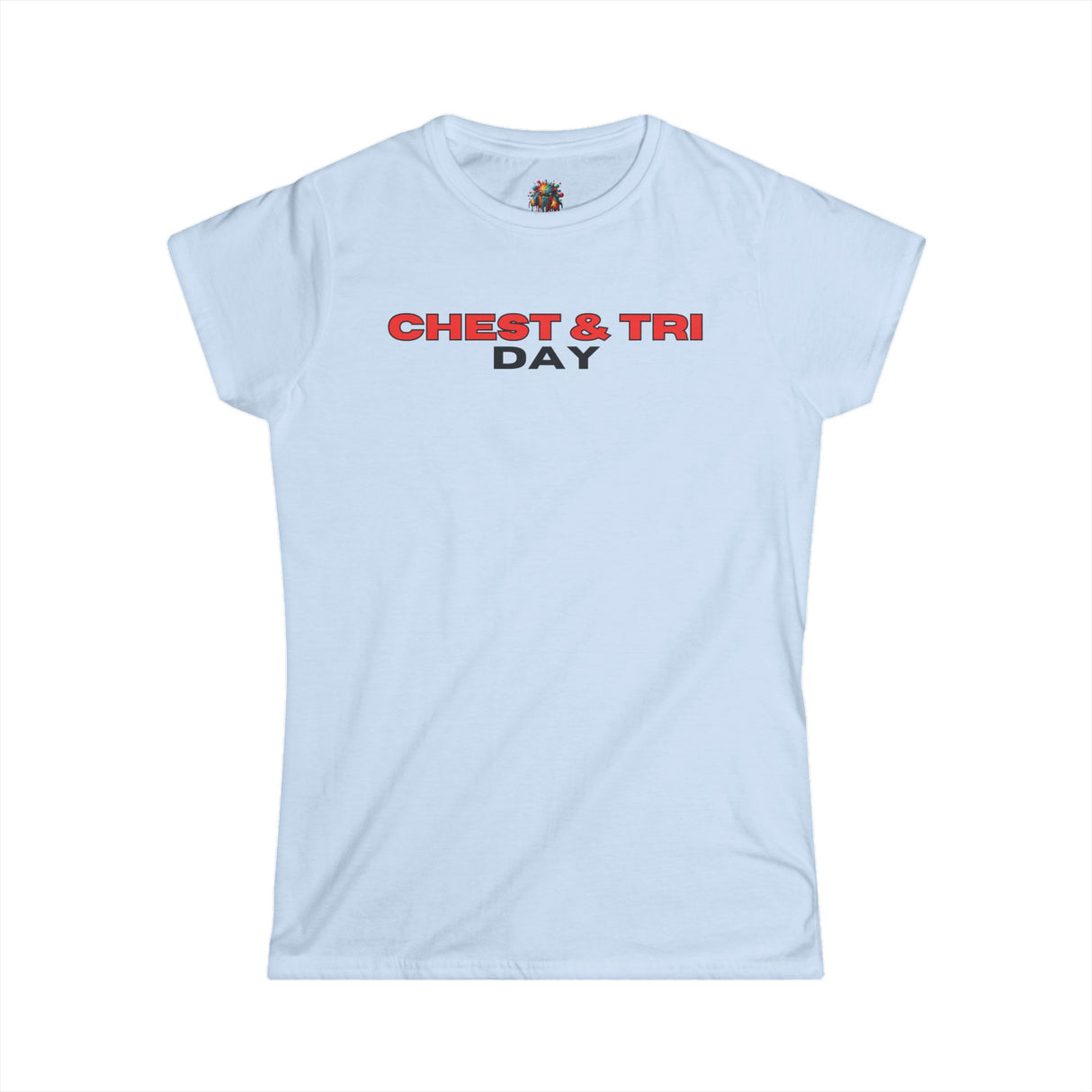 Chest & Tri Day - Women's Cotton T-Shirt - The Drip Monster