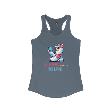 Llama Take a Selfie - Women's Tank-Top - The Drip Monster