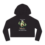 Guac-eye - Women’s Cropped Hoodie - The Drip Monster