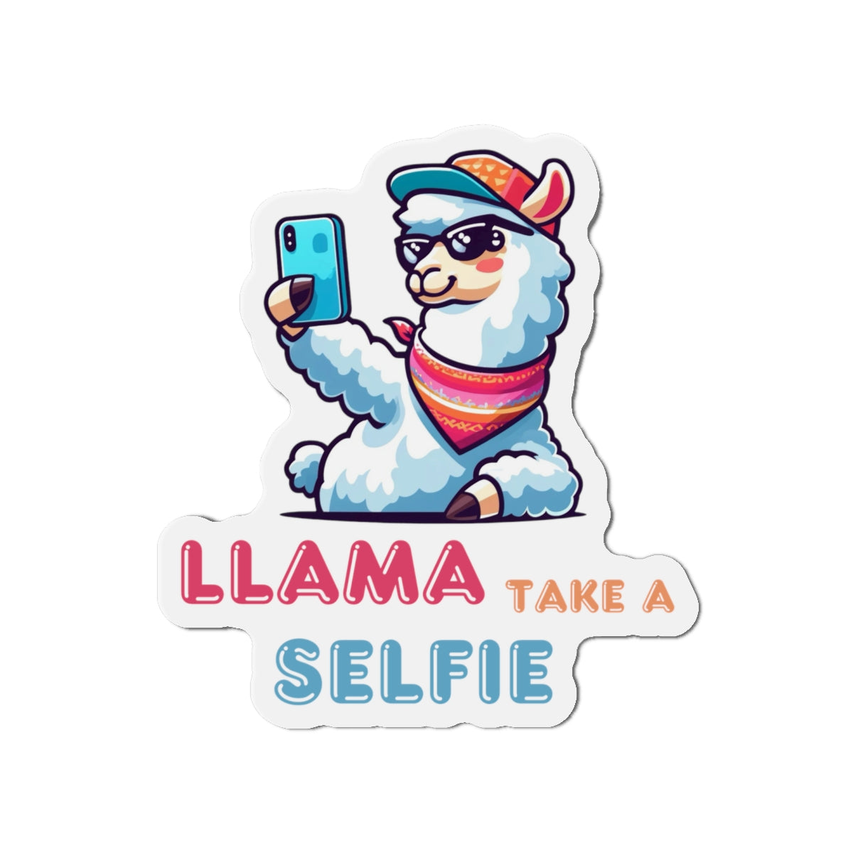 Llama Take a Selfie - Magnet - The Drip Monster