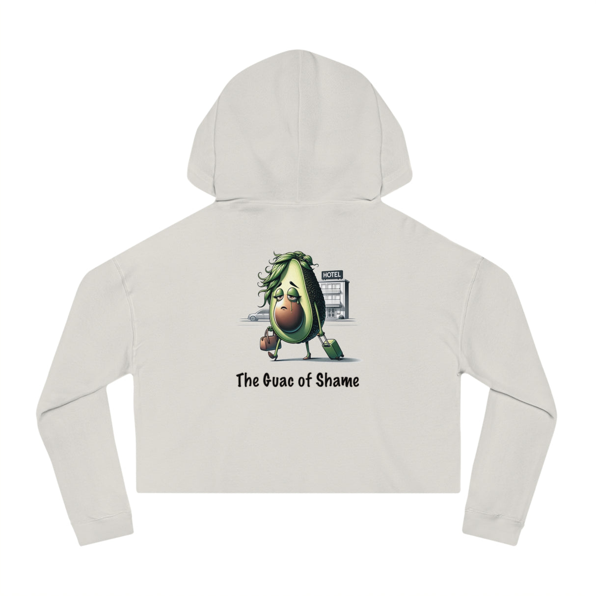 Guac of Shame - Women’s Cropped Hoodie - The Drip Monster