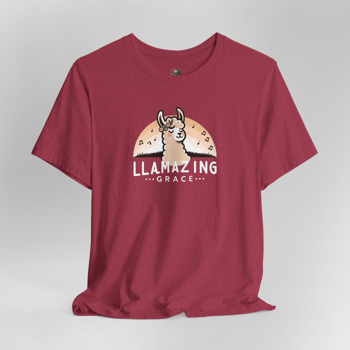 Llamazing Grace - Unisex Cotton T-Shirt - The Drip Monster