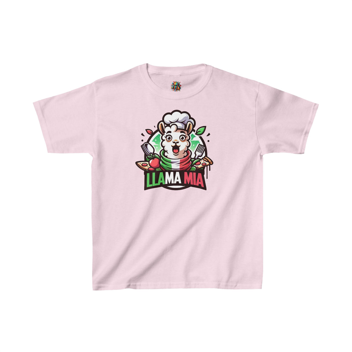 Llama Mia - Youth Cotton T-Shirt - The Drip Monster