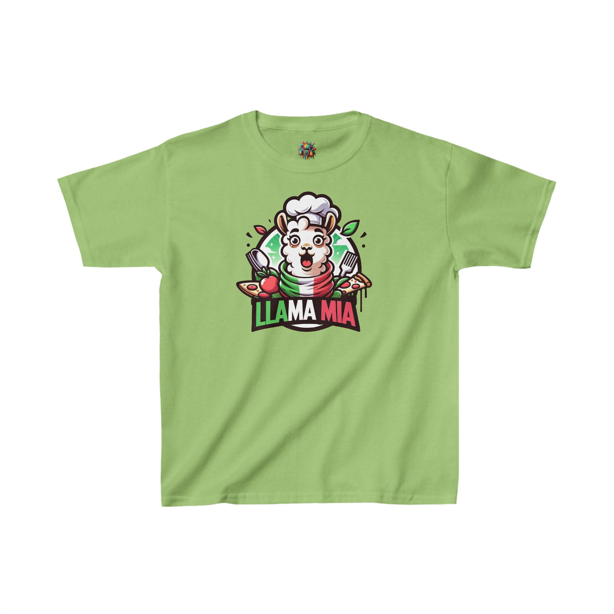 Llama Mia - Youth Cotton T-Shirt - The Drip Monster