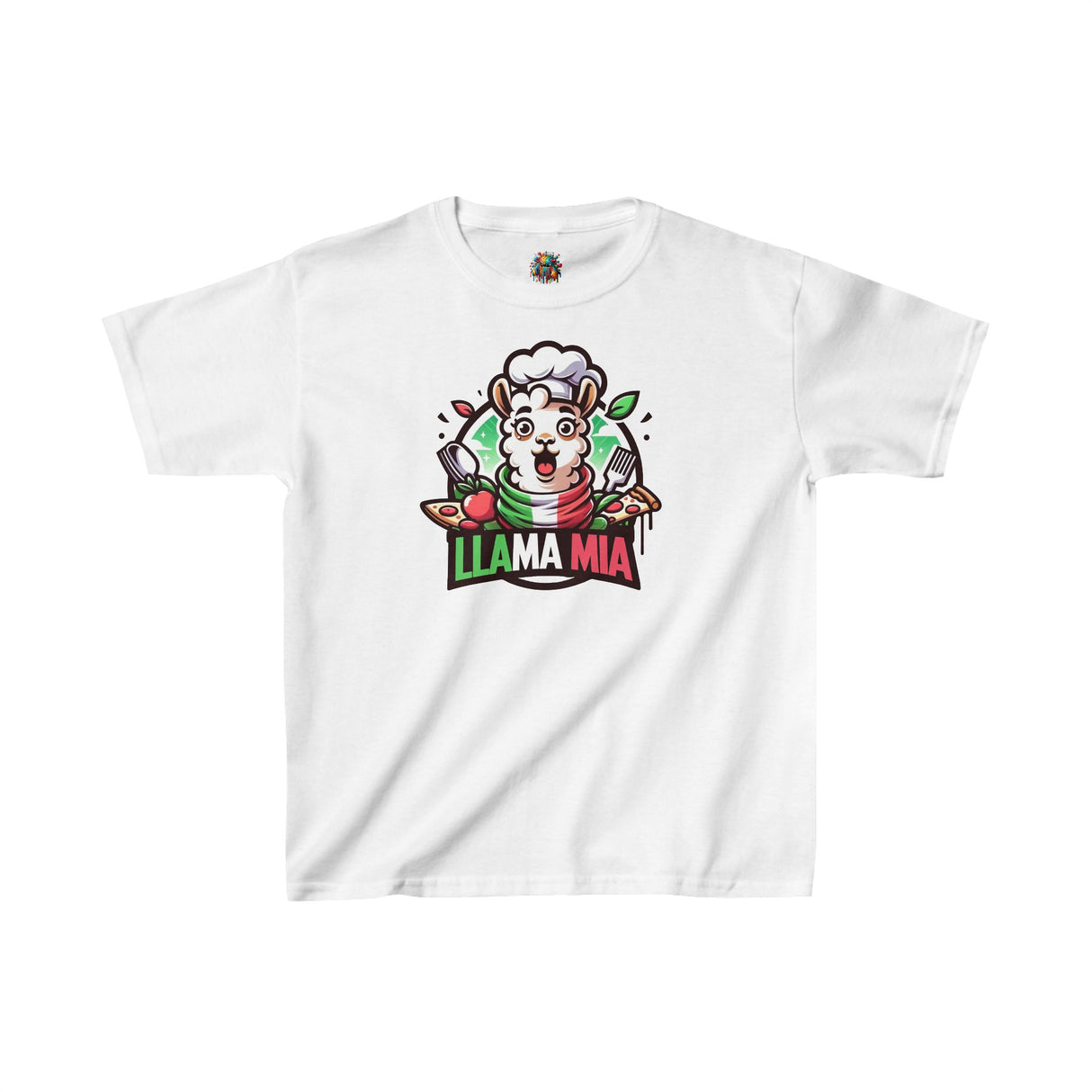 Llama Mia - Youth Cotton T-Shirt - The Drip Monster