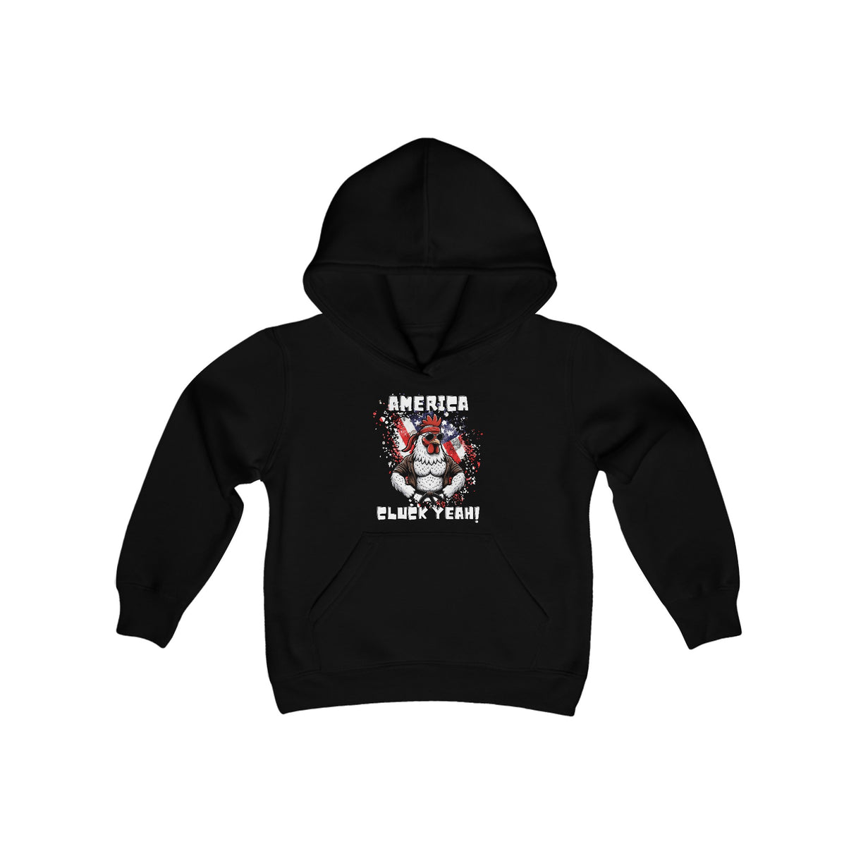 America, Cluck Yeah! - Youth Hoodie - The Drip Monster