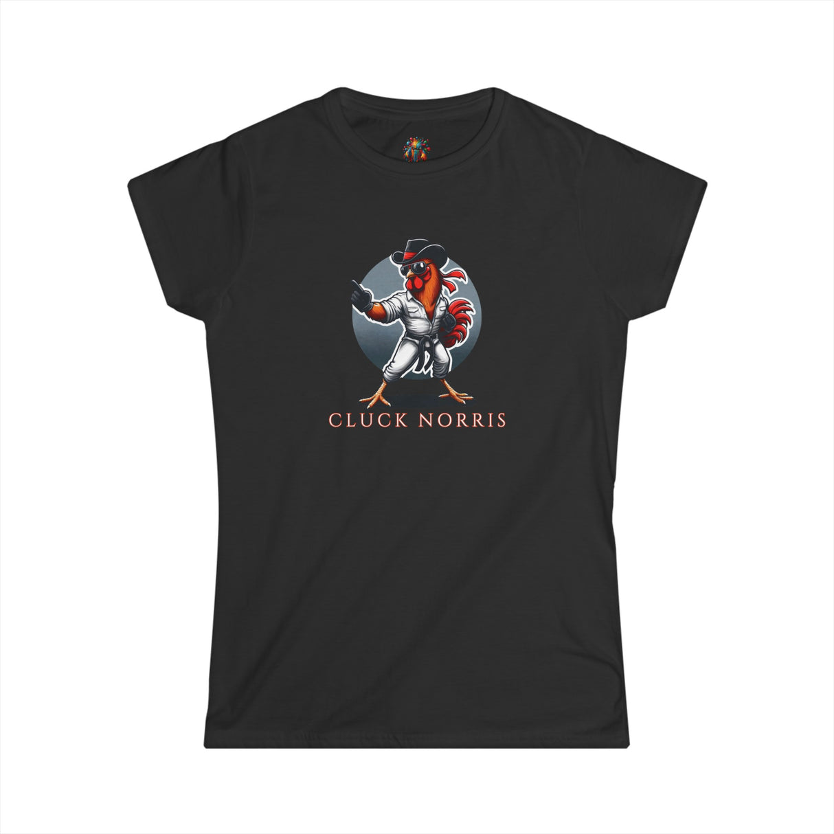 Cluck Norris - Women's Cotton T-Shirt - The Drip Monster