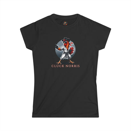 Cluck Norris - Women's Cotton T-Shirt - The Drip Monster