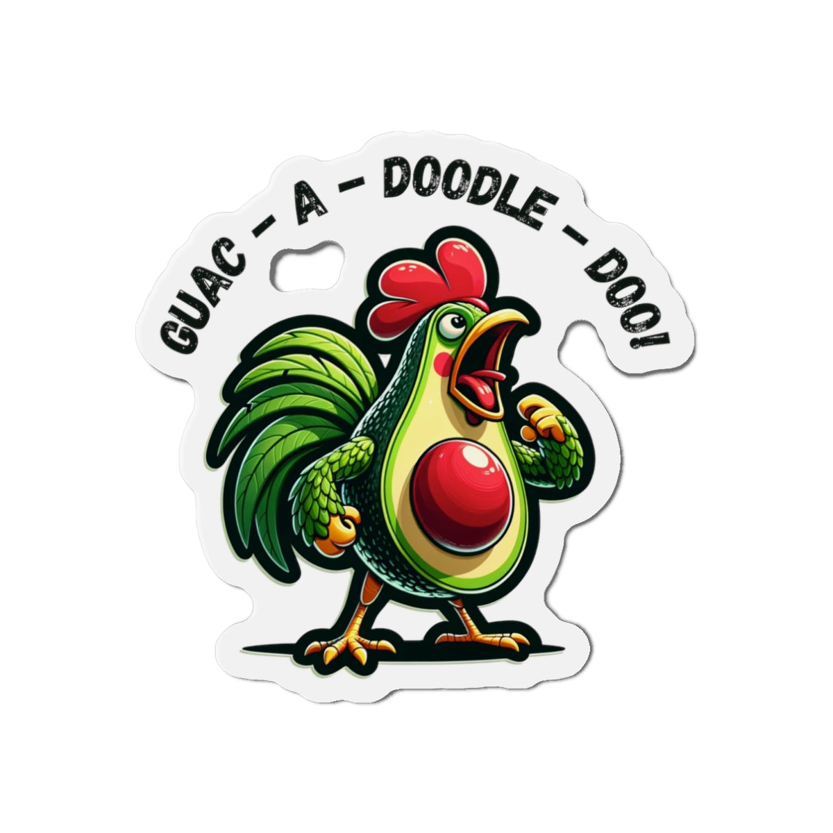 Guac-a-Doodle-Doo - Magnet - The Drip Monster