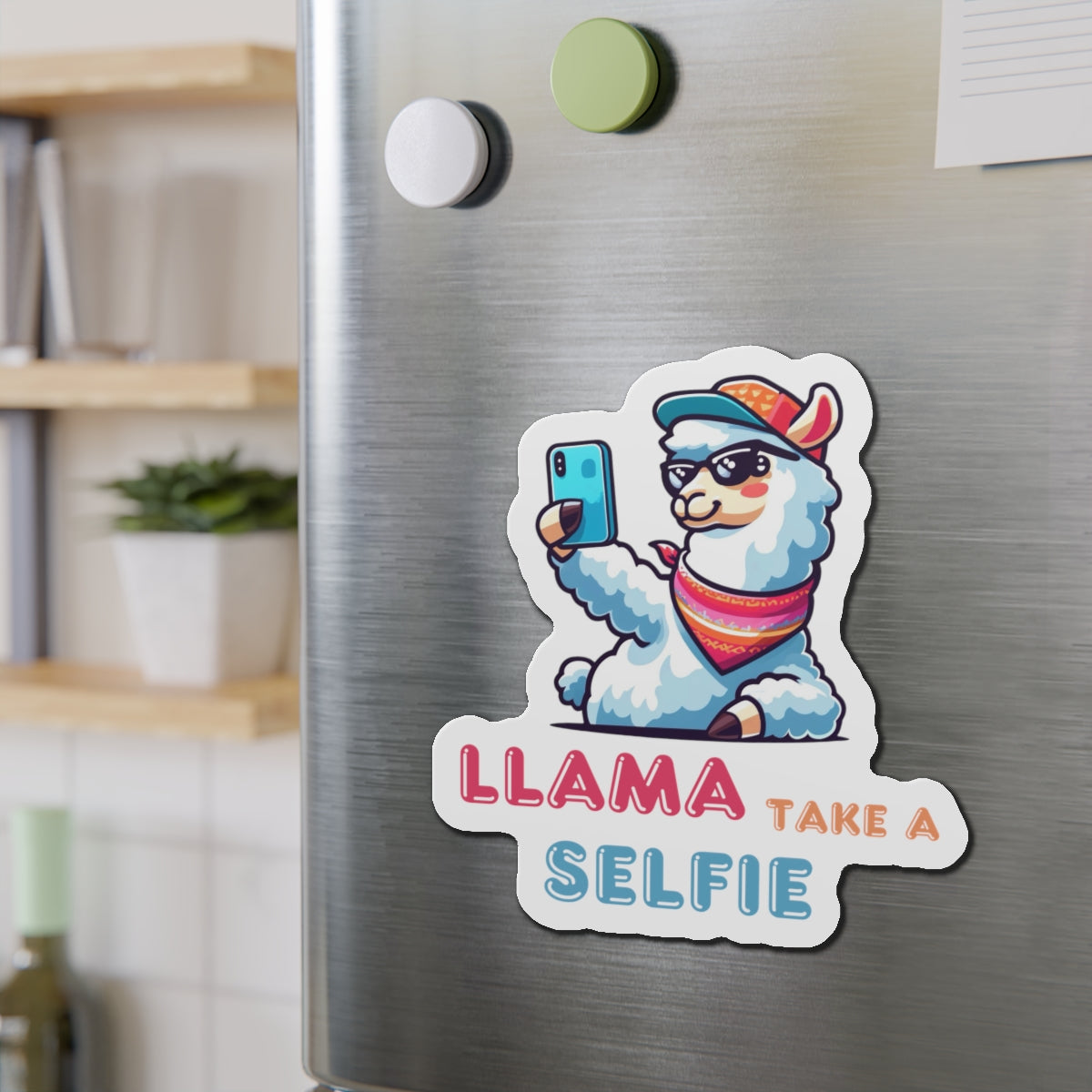 Llama Take a Selfie - Magnet - The Drip Monster