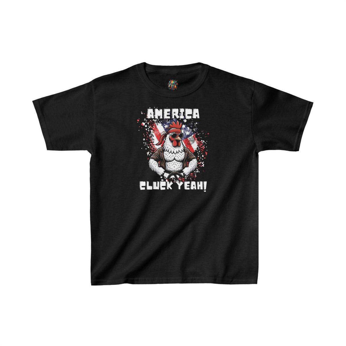 America, Cluck Yeah! - Youth Cotton T-Shirt - The Drip Monster