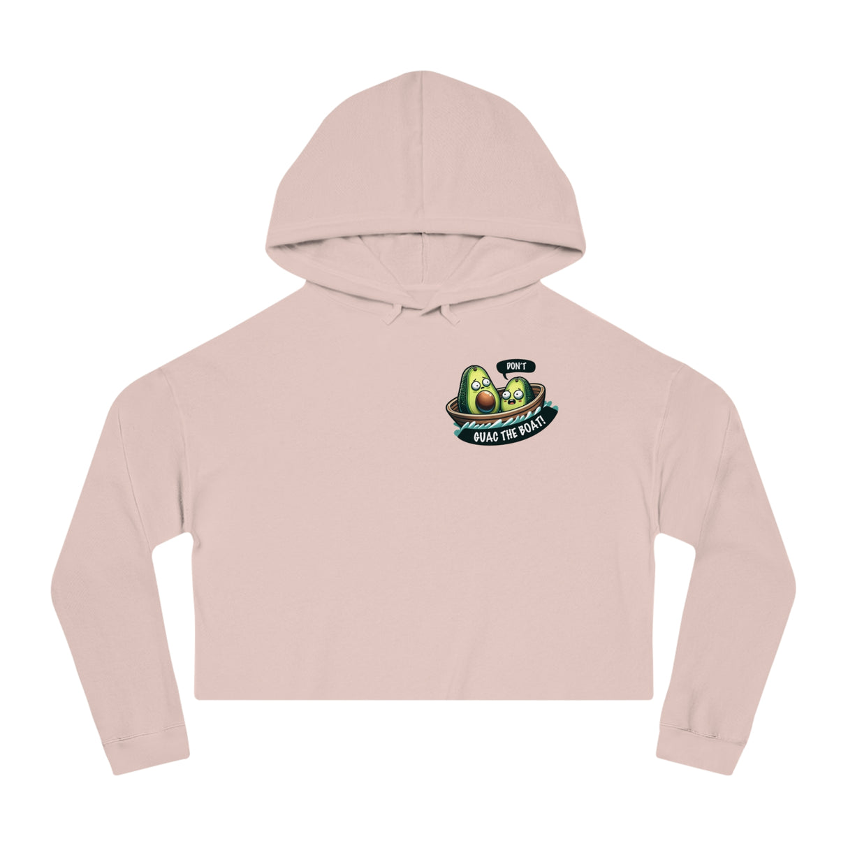 Guac the Boat - Women’s Cropped Hoodie - The Drip Monster