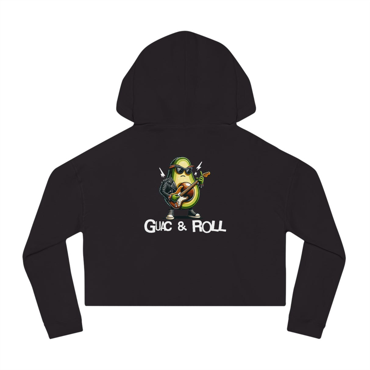 Guac & Roll - Women’s Cropped Hoodie - The Drip Monster