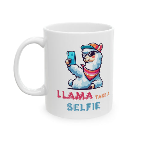 Llama Take a Selfie - Coffee Mug - The Drip Monster