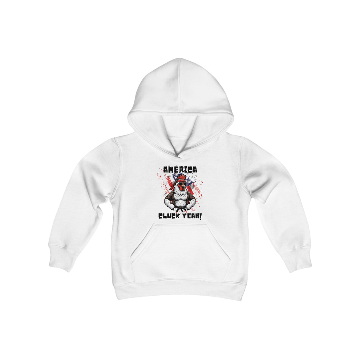 America, Cluck Yeah! - Youth Hoodie - The Drip Monster