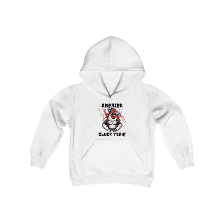 America, Cluck Yeah! - Youth Hoodie - The Drip Monster