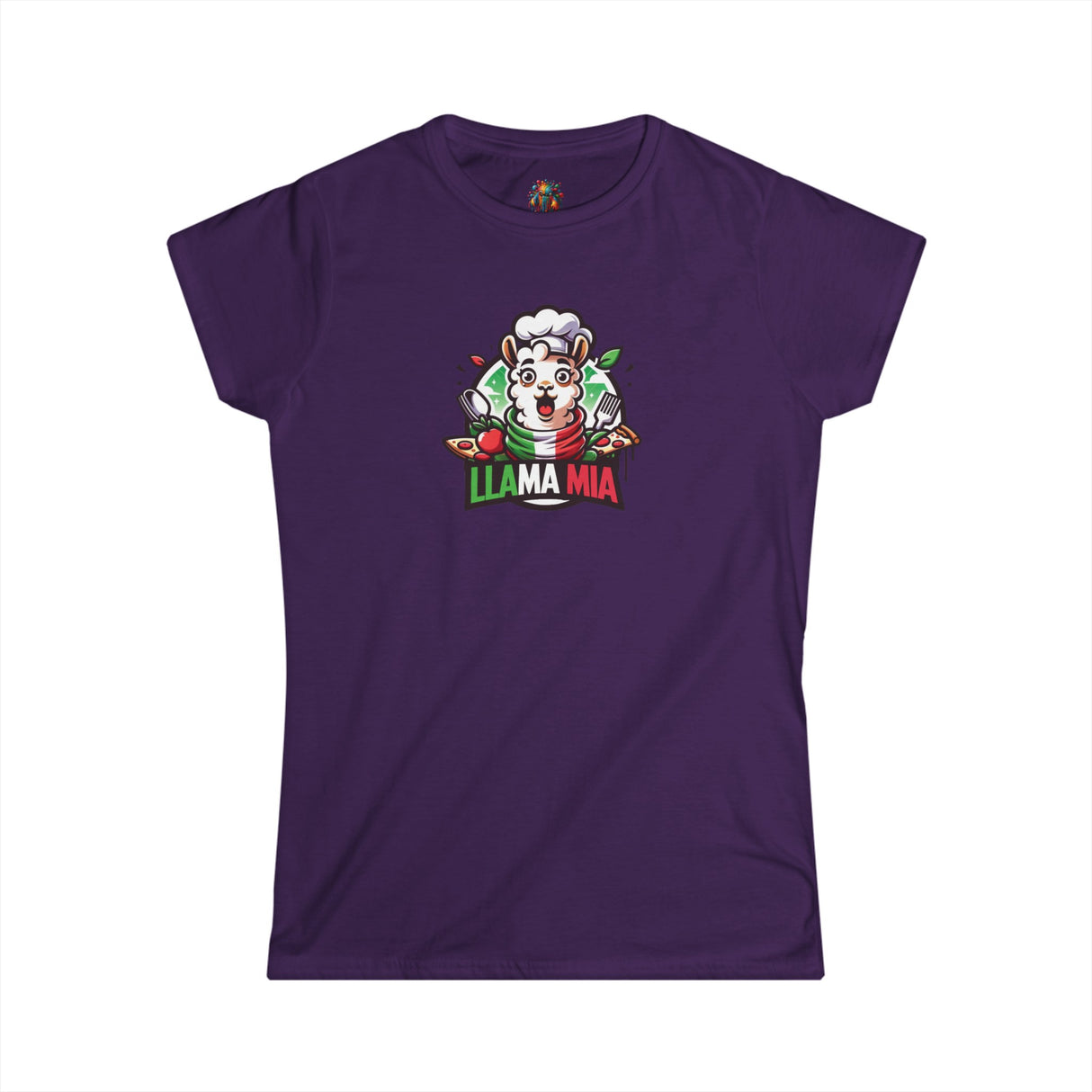 Llama Mia - Women's Cotton T-Shirt - The Drip Monster