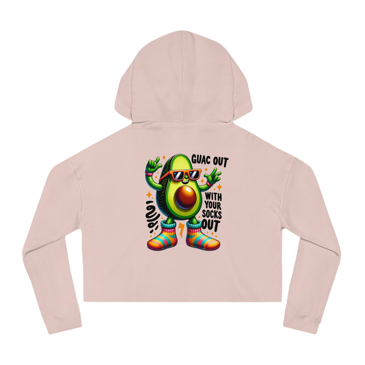 Guac Out - Women’s Cropped Hoodie - The Drip Monster