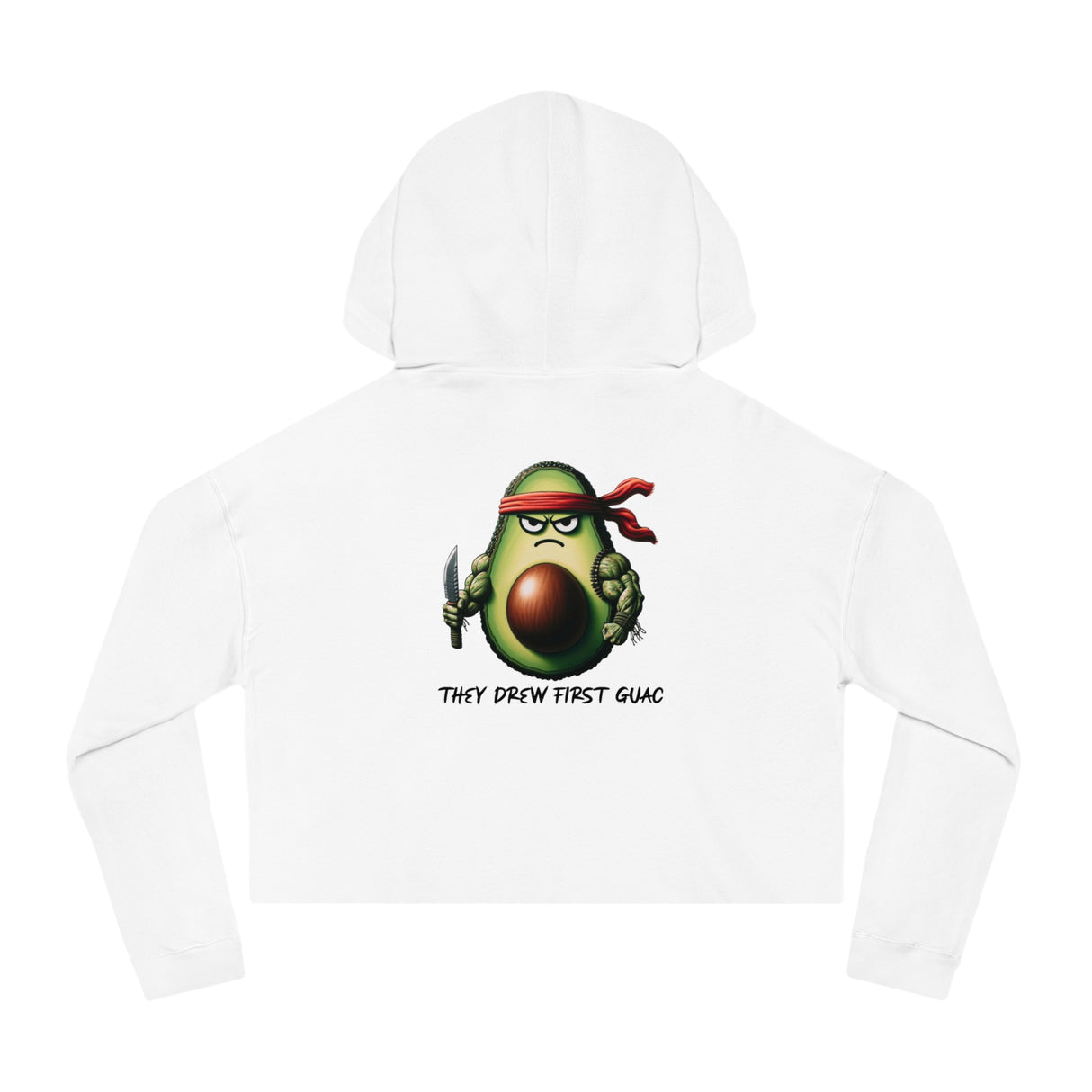 First Guac - Women’s Cropped Hoodie - The Drip Monster