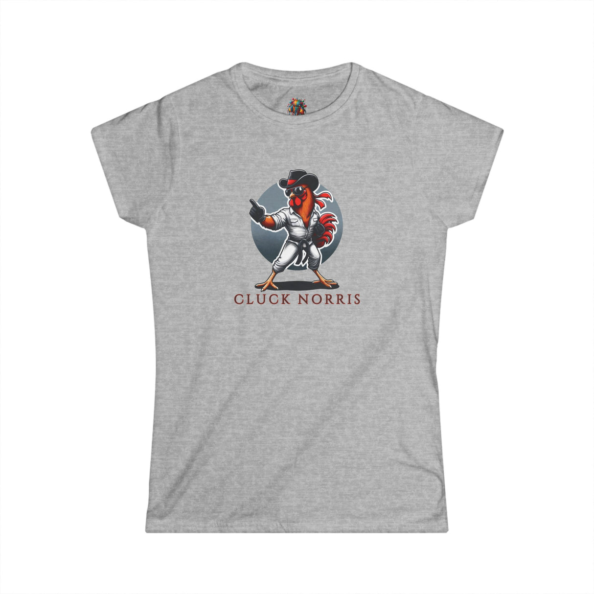 Cluck Norris - Women's Cotton T-Shirt - The Drip Monster