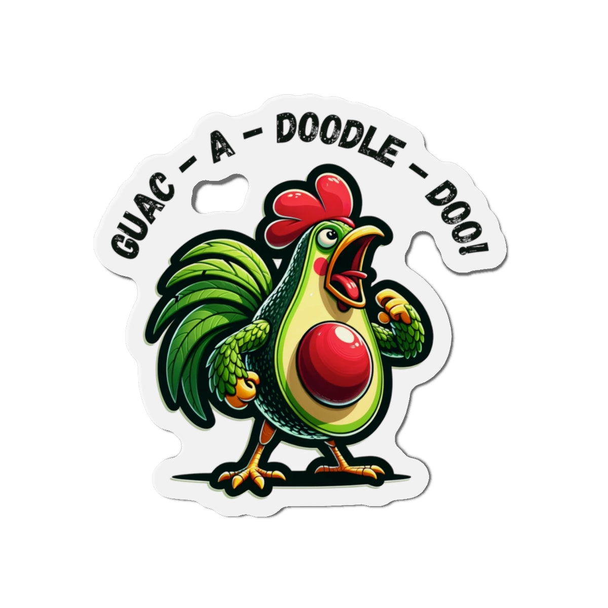 Guac-a-Doodle-Doo - Magnet - The Drip Monster