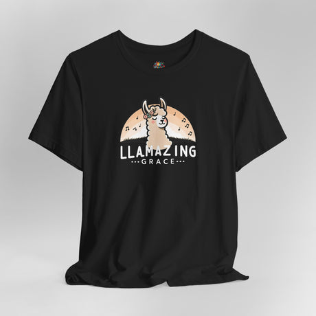 Llamazing Grace - Unisex Cotton T-Shirt - The Drip Monster