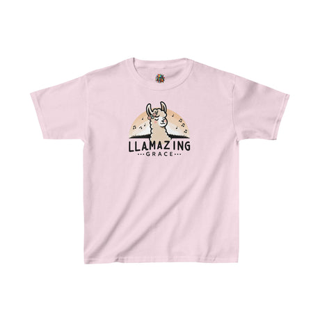 Llamazing Grace - Youth Cotton T-Shirt - The Drip Monster