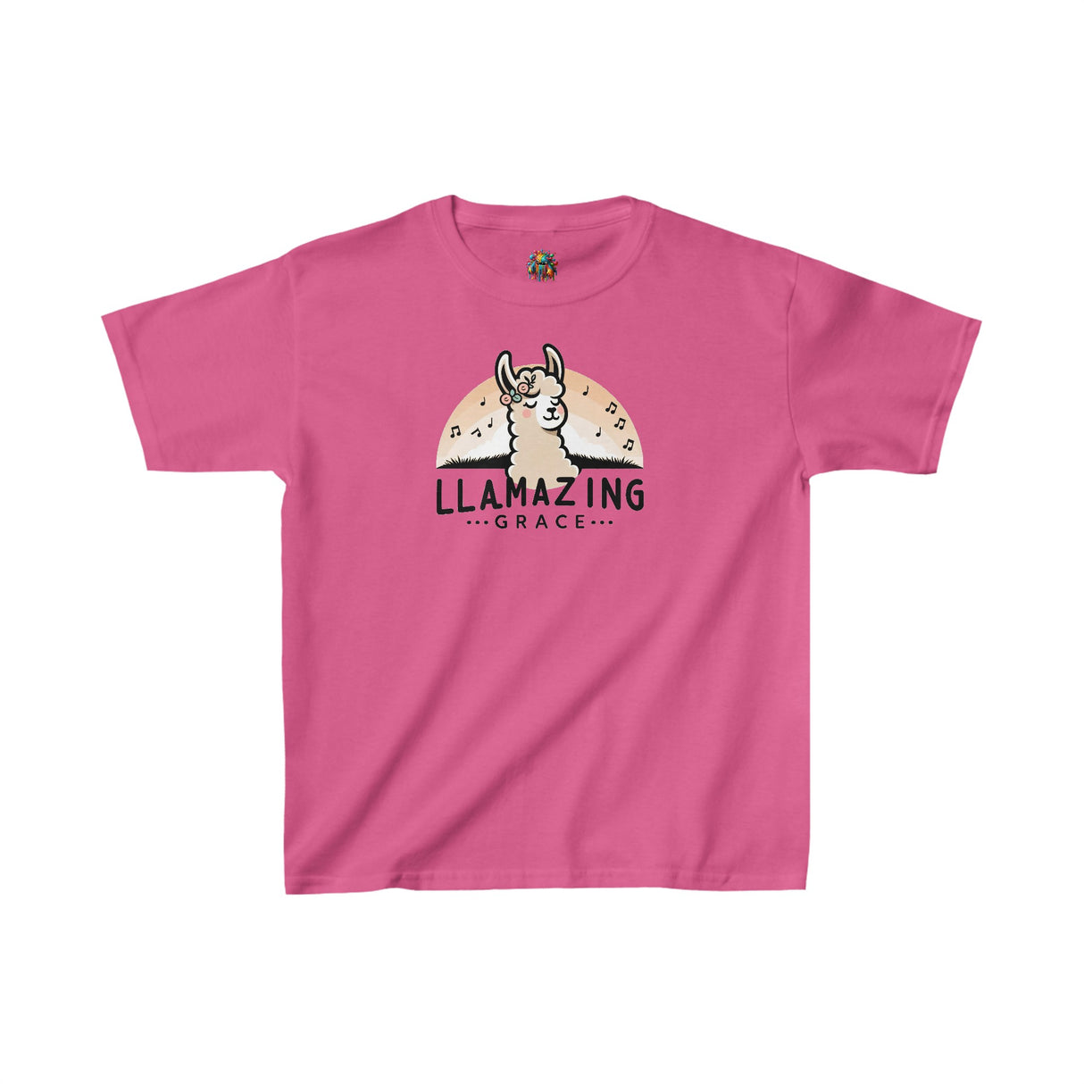 Llamazing Grace - Youth Cotton T-Shirt - The Drip Monster