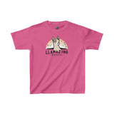 Llamazing Grace - Youth Cotton T-Shirt - The Drip Monster