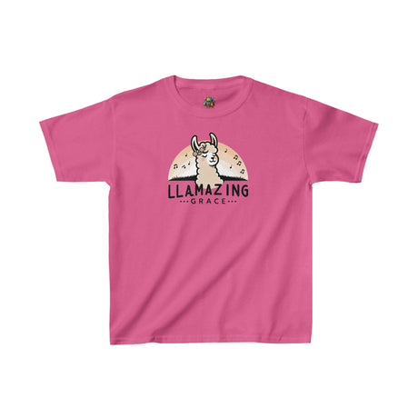 Llamazing Grace - Youth Cotton T-Shirt - The Drip Monster