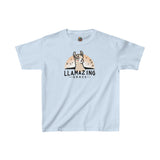 Llamazing Grace - Youth Cotton T-Shirt - The Drip Monster