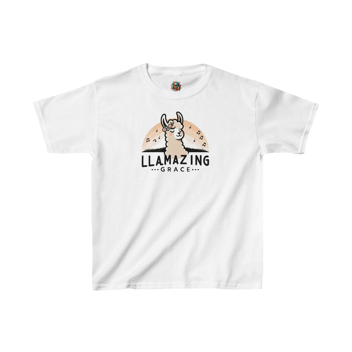 Llamazing Grace - Youth Cotton T-Shirt - The Drip Monster