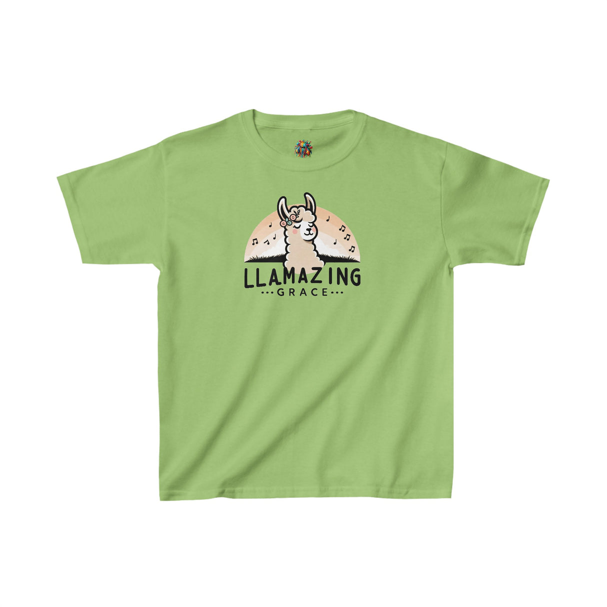 Llamazing Grace - Youth Cotton T-Shirt - The Drip Monster