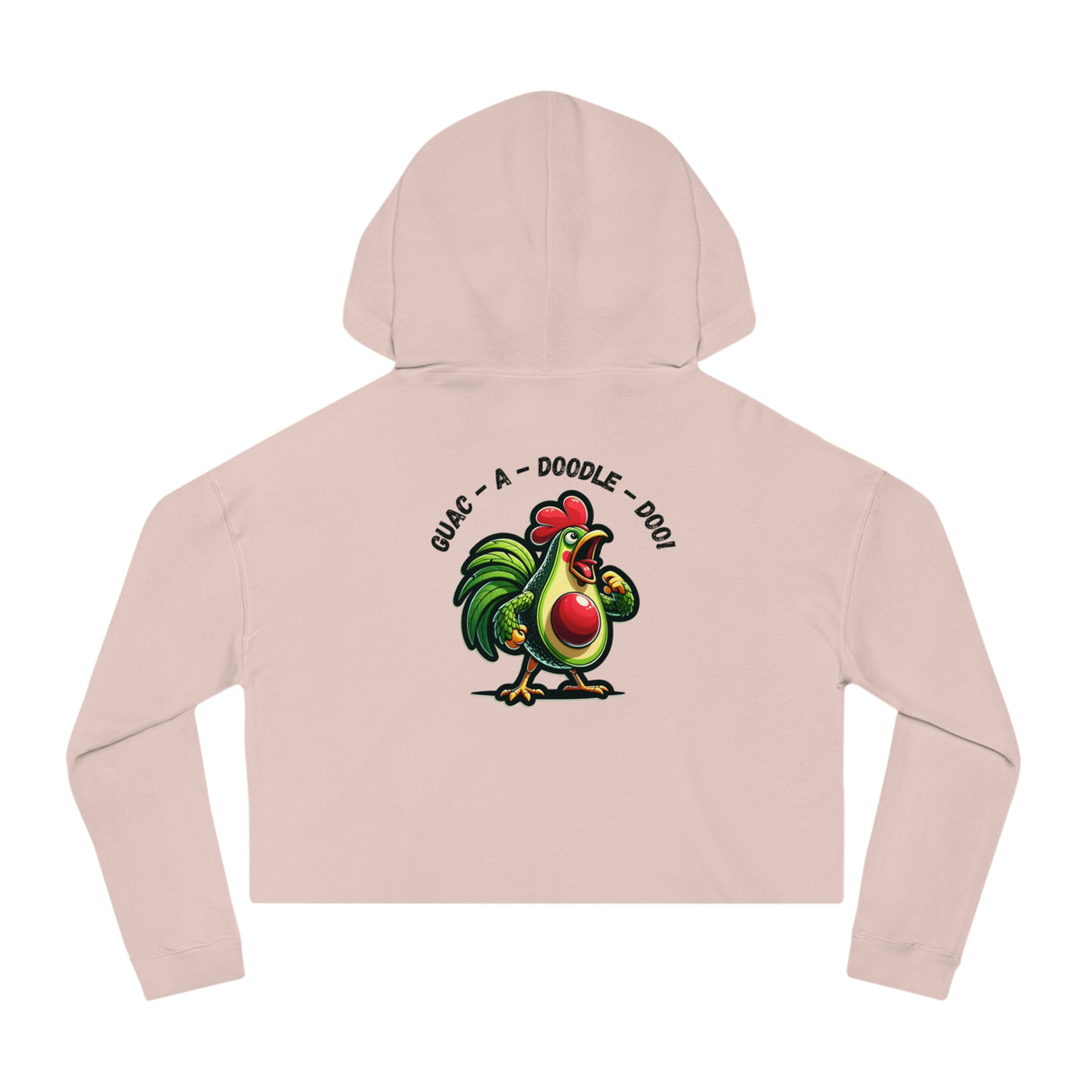 Guac-a-Doodle-Doo - Women’s Cropped Hoodie - The Drip Monster