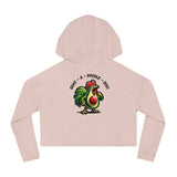 Guac-a-Doodle-Doo - Women’s Cropped Hoodie - The Drip Monster