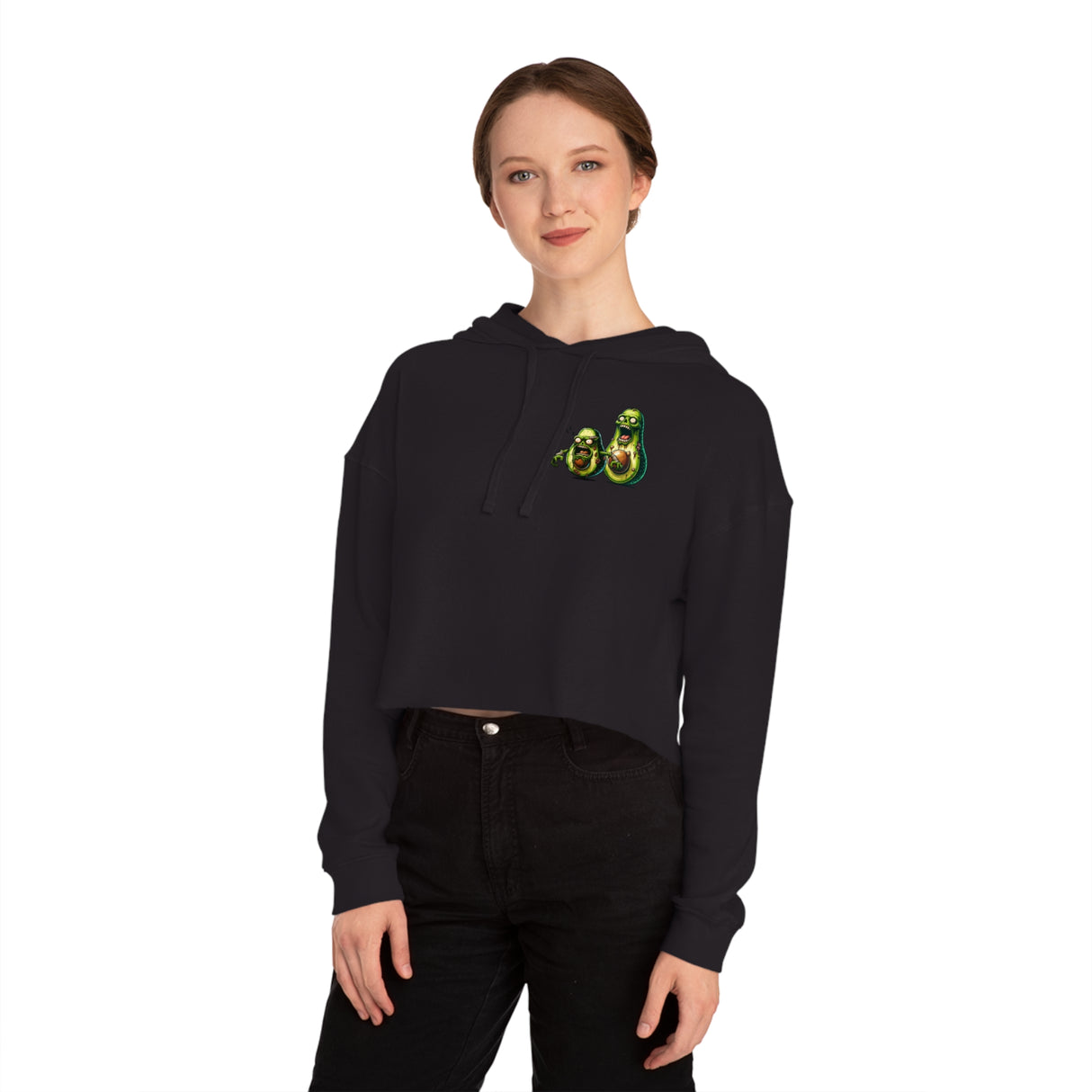 The Guac-ing Dead - Women’s Cropped Hoodie - The Drip Monster