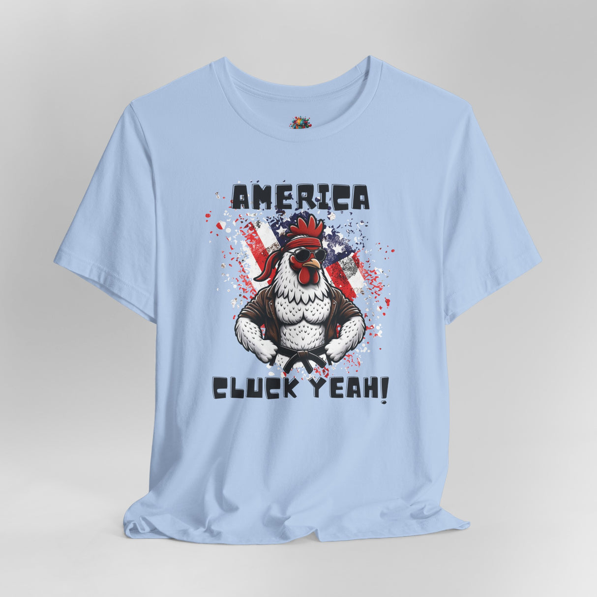 America, Cluck Yeah! - Unisex Cotton T-Shirt - The Drip Monster