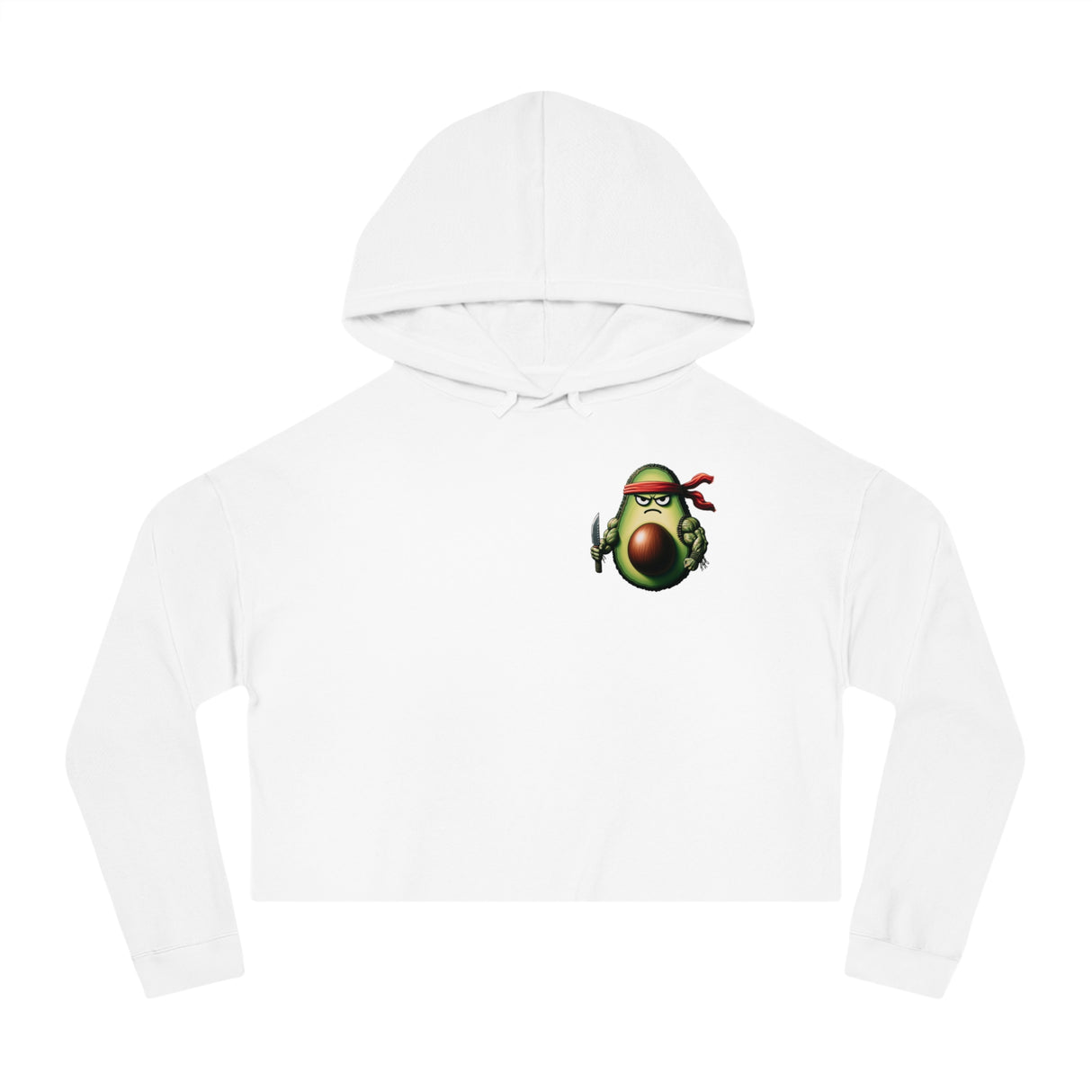 First Guac - Women’s Cropped Hoodie - The Drip Monster