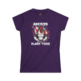 America, Cluck Yeah! - Women's Cotton T-Shirt - The Drip Monster