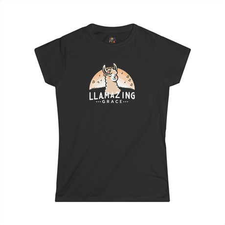 Llamazing Grace - Women's Cotton T-Shirt - The Drip Monster