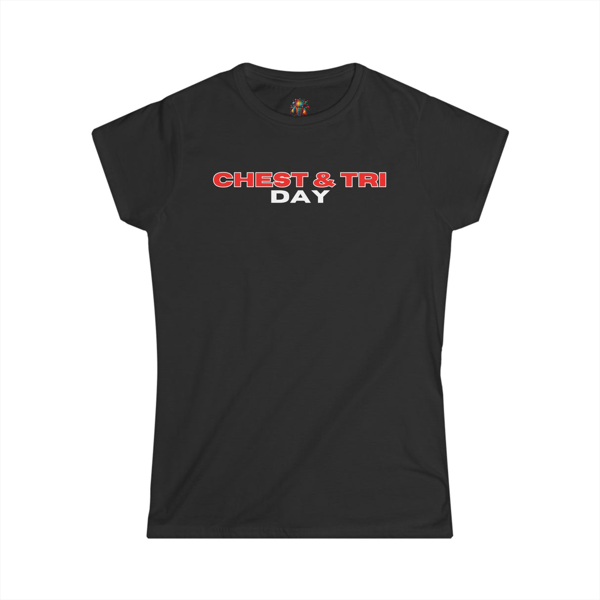 Chest & Tri Day - Women's Cotton T-Shirt - The Drip Monster