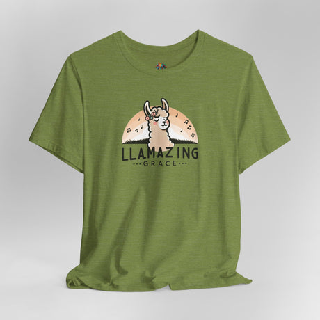 Llamazing Grace - Unisex Cotton T-Shirt - The Drip Monster