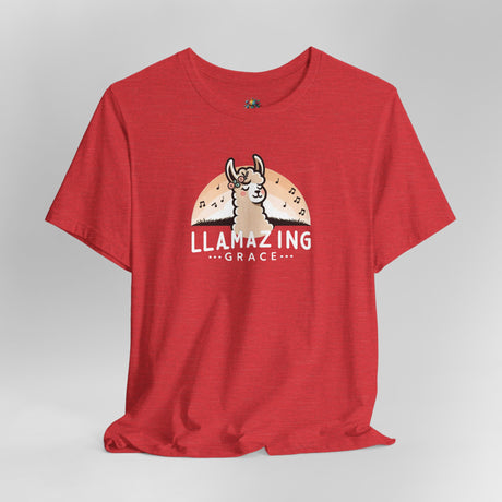 Llamazing Grace - Unisex Cotton T-Shirt - The Drip Monster